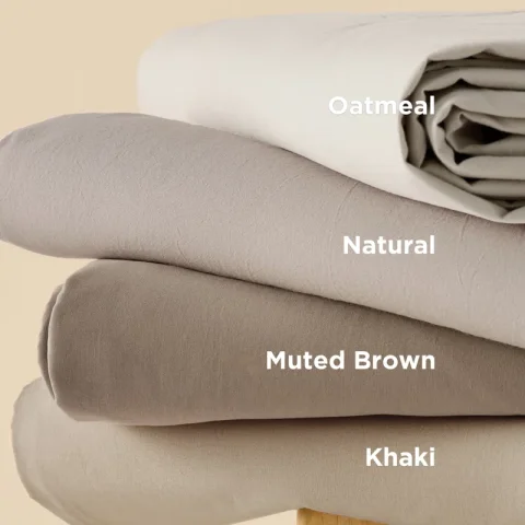Buy Essential Bedsure 100% Washed Cotton Duvet Cover Set Online