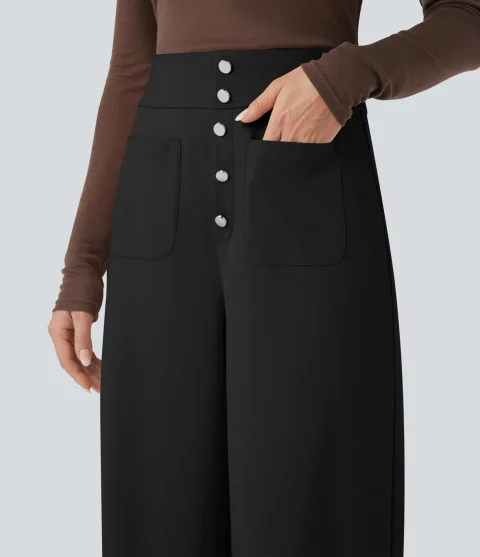 Buy Halara Flex High-Waisted Wide Leg Work Pants