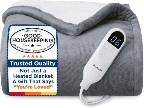 Buy Bedsure Heated Throw Blanket (50"x60") - Fast Heating