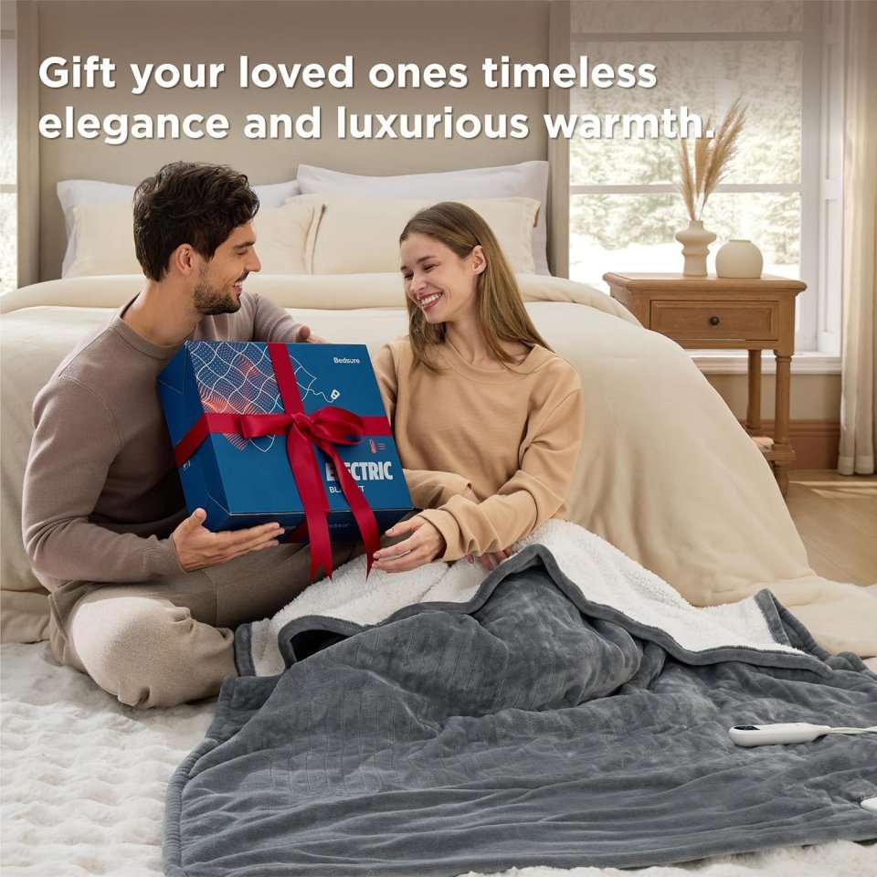 Buy Bedsure Heated Throw Blanket (50"x60") - Fast Heating