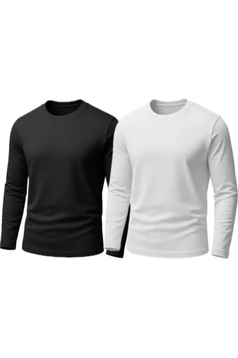 Buy Pack of 2 Men’s Full Sleeves T-Shirts Online