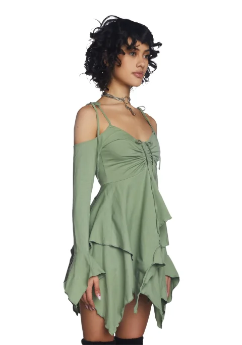 Buy Fairy Handkerchief-Hem Dress - Ethereal Boho Style