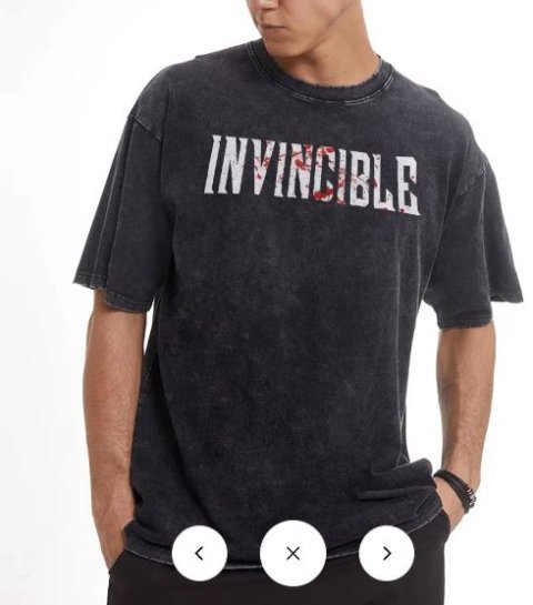 Buy Authentic Vintage Oversized T-Shirt Invincible Graphic Tee