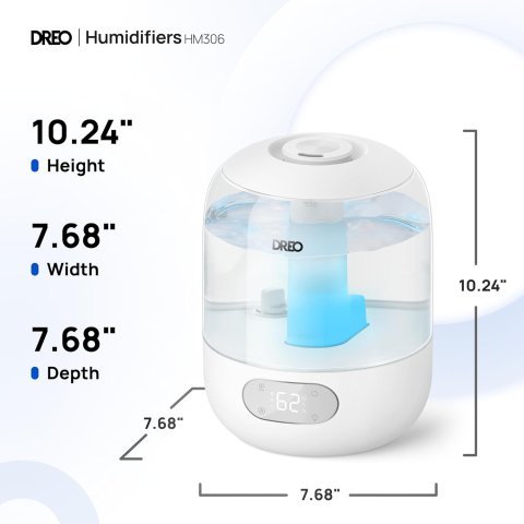 DREO Humidifiers for Bedroom | Quiet, Smart & Effective Cool Mist
