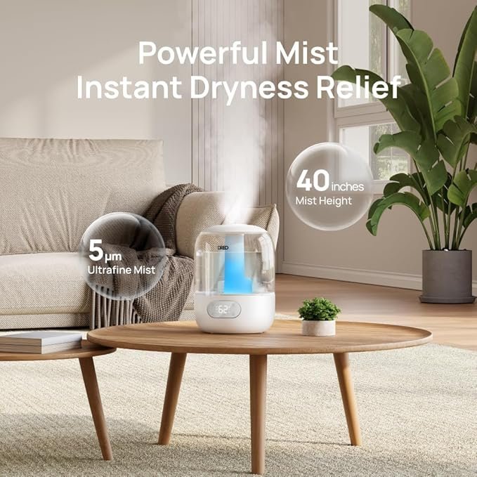 DREO Humidifiers for Bedroom | Quiet, Smart & Effective Cool Mist