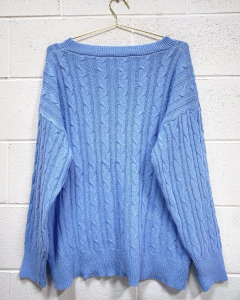 Buy Premium Knit Blue Sweater (3X) - Soft & Stylish