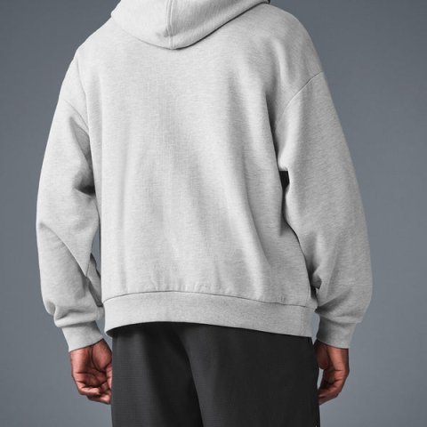 Accolade Full Zip Hoodie - Athletic Heather Grey | Alo Yoga Essential