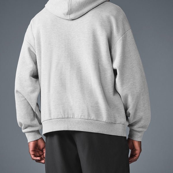 Accolade Full Zip Hoodie - Athletic Heather Grey | Alo Yoga Essential