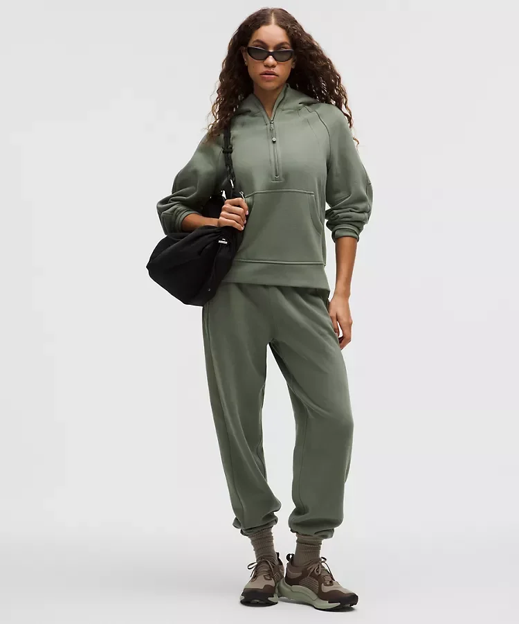 Scuba Oversized Half-Zip Hoodie Long | Extended Length Pullover