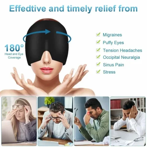 Mueller-Style Migraine Relief Cap | Hot & Cold Therapy for Headache Relief